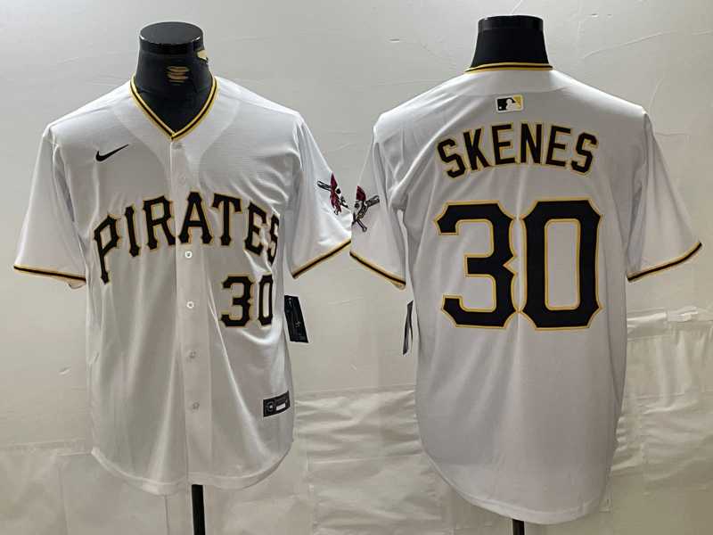 Mens Pittsburgh Pirates #30 Paul Skenes Nike White Home Limited Player Jersey